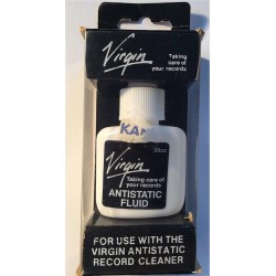 Virgin vintage antistatic fluid 20ml 1993  For use with the Virgin antistatic record cleaner Tillbehör