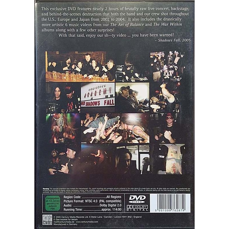 DVD - SHADOWS FALL :  ART OF TOURING  2005 HEAVY CENTURY MEDIA tuotelaji: DVD