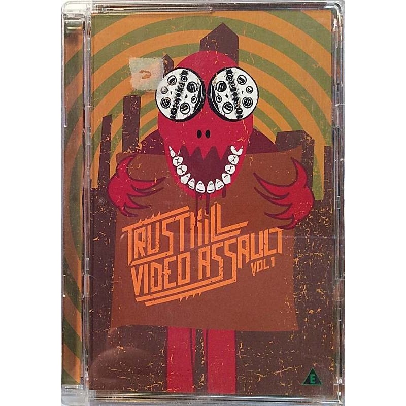 DVD - VARIOUS ARTISTS :  TRUSTKILL VISEO ASSAULT VOL.1 :ROSES ARE RED, YM  2002-04 HEAVY ROADRUNNER tuotelaji: DVD