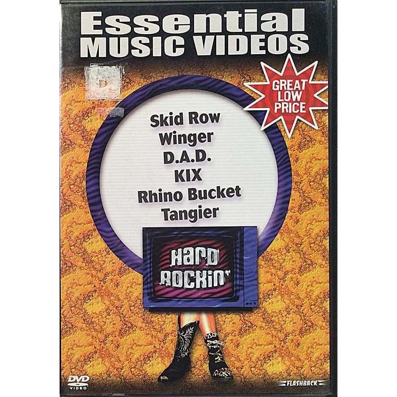 DVD - VARIOUS ARTISTS :  ESSENTIAL MUSIC VIDEOS - HARD ROCKIN’ (REGION.1)  1988-90 ROCK FLASHBACK tuotelaji: DVD