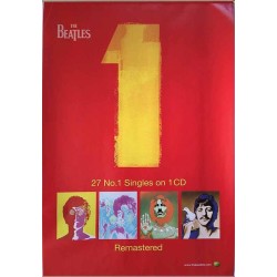Beatles 27 No.1 Singles on 1CD : Promojuliste 49cm x 74cm - Juliste