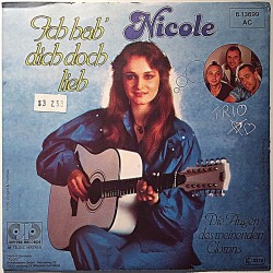 Nicole: Ich Hab' Dich Doch Lieb / Die Augen Des Weinenden Clowns  kansi EX levy EX käytetty vinyylisingle PS