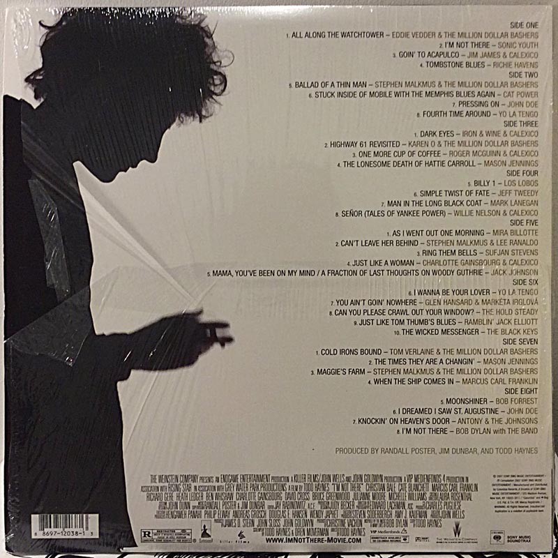 Soundtrack Bob Dylan Songs: I’m Not There 4LP  kansi EX levy EX Käytetty LP