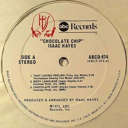 Hayes Isaac: Chocolate Chip  kansi Ei kuvakantta levy EX- kanneton LP