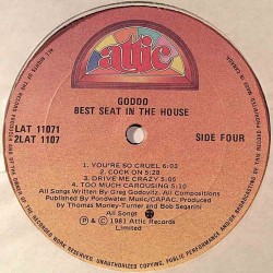 Goddo: Best Seat In The House, side 1 and aide 4  kansi Ei kuvakantta levy EX kanneton LP