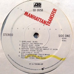 Manhattan Transfer: Extensions  kansi Ei kuvakantta levy EX kanneton LP