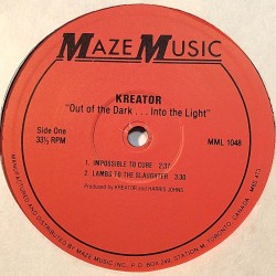 Kreator: Out Of The Dark ... Into The Light  kansi Ei kuvakantta levy EX kanneton LP