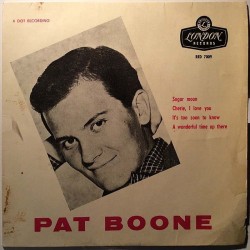 Boone Pat: Pat Boone Sugar Moon EP  kansi VG levy VG+ käytetty vinyylisingle PS