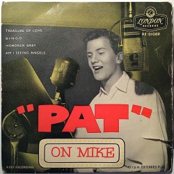 Boone Pat: On Mike EP  kansi G+ levy VG käytetty vinyylisingle PS