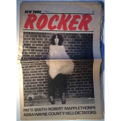 New York Rocker  1976 #5 December Patti Smith, Robert Mapplethorpe, Dictators used magazine music