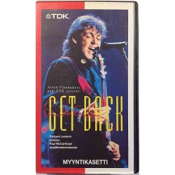 McCartney Paul: Get Back Richard Lesterin elokuva kiertueelta kansipaperi EX- VHS-kasetin kunto EX VHS video