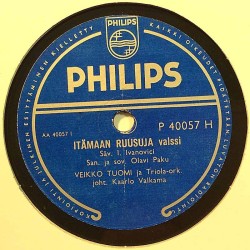 Tuomi Veikko 1954 P 40057 H Itämaan ruusuja / Kirjosiipi shellac 78 rpm record