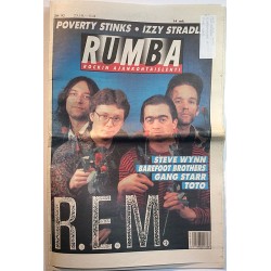 Rumba rockin ajankohtaislehti 1992 20 REM, Steve Wynn, Toto, Izzy Stradlin musiikkilehti