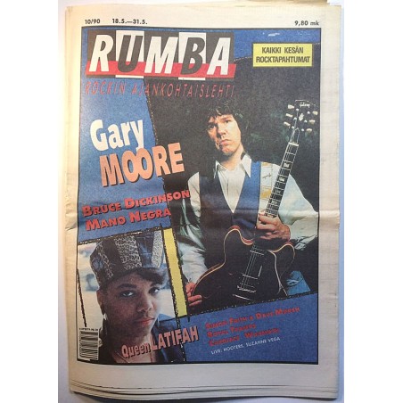 Rumba rockin ajankohtaislehti : Gary Moore, Bruce Dickinson, Mano Negra - used magazine