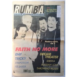 Rumba rockin ajankohtaislehti 1995 5 Dream Theater, Faith No More, Siberia musiikkilehti