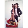 Kalender AC/DC Official Calendar 1992, denna matchande kalender kan återanvändas 2020