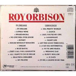 Orbison Roy 1963/65 474957 2 In Dreams / Orbisongs Used CD