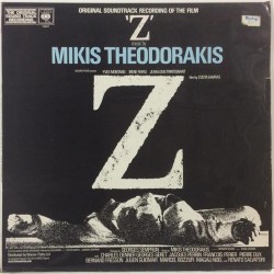 Soundtrack Mikis Theodorakis :  Z  1969 FILM CBS  kansi  EX- levy  VG+