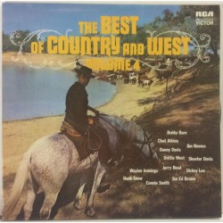 Various Artists: Best Of Country And West Vol.4  kansi EX levy EX Käytetty LP