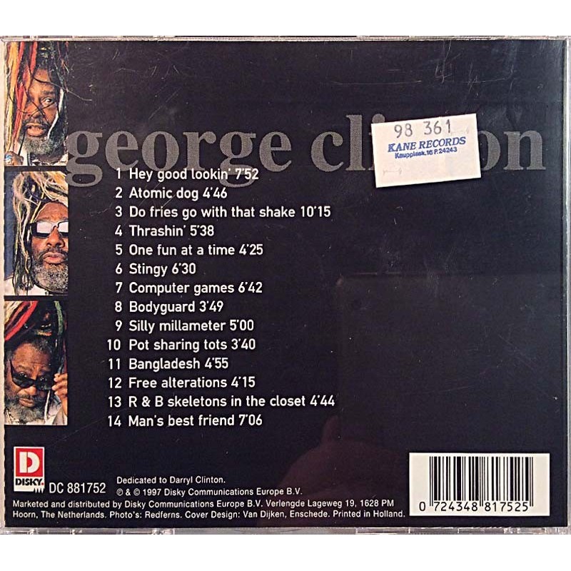 Clinton George: Hardcore Jollies  kansi EX levy EX Käytetty CD