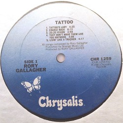 Gallagher Rory: Tattoo  kansi Ei kuvakantta levy EX kanneton LP