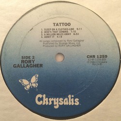 Gallagher Rory 1979 CHR 1259 Tattoo vinyl LP no cover