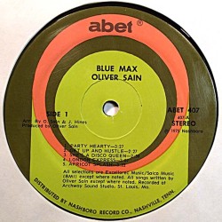 Oliver Sain 1975 ABET 407 Blue Max vinyl LP no cover