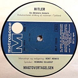Hitler 1966 MLP 15245 En Diktators Historie vinyl LP no cover
