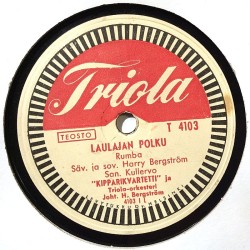 Kipparikvartetti 1953 T 4103 Laulajan polku / Pikisilmä shellac 78 rpm record