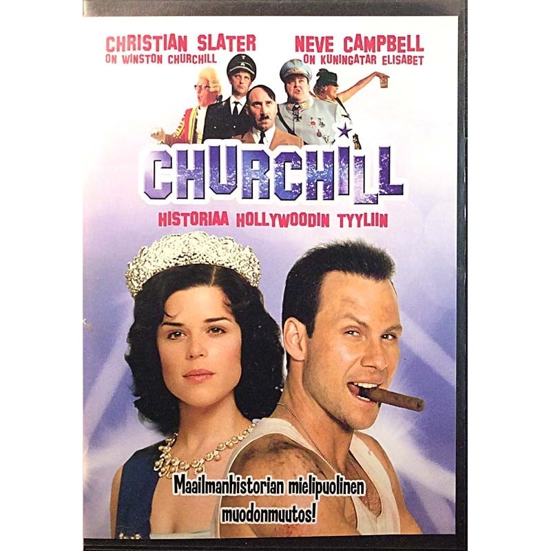 DVD - Elokuva: Churchill : historiaa Hollywoodin tyyliin  kansi EX levy EX Käytetty DVD
