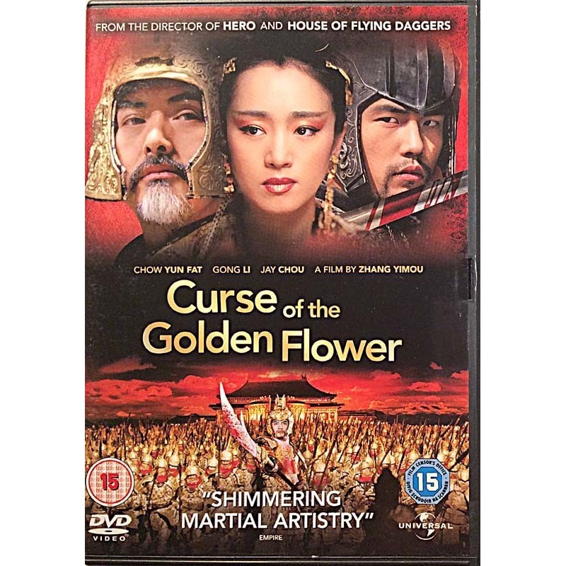 DVD - Elokuva: Curse of The Golden Flower, EI suomitekstitystä  kansi EX levy EX Käytetty DVD