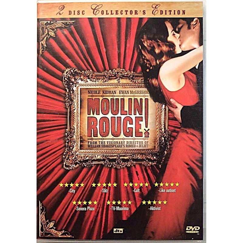 DVD - Elokuva: Moulin Rouge! 2DVD  kansi EX levy EX Käytetty DVD