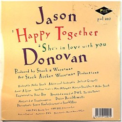 Jason Donovan: Happy Together  kansi EX levy EX käytetty vinyylisingle