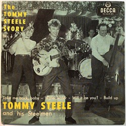 Tommy Steele And The Steelmen: The Tommy Steele Story No. 1 EP  kansi VG+ levy VG käytetty vinyylisingle