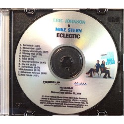 Johnson Eric - Mike Stern: Eclectic promoalbumi  kansi EX levy EX Käytetty CD
