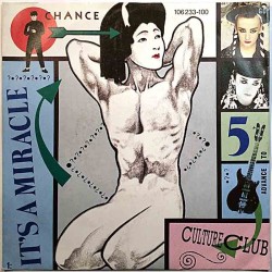 Culture Club: It's A Miracle / Love Twist  kansi EX- levy VG käytetty vinyylisingle