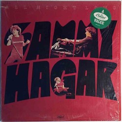 Hagar Sammy: All night long  kansi EX levy EX Käytetty LP