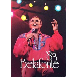Belafonte Harry 1983  kiertuekirja ‘83 European Tour Något använd bok
