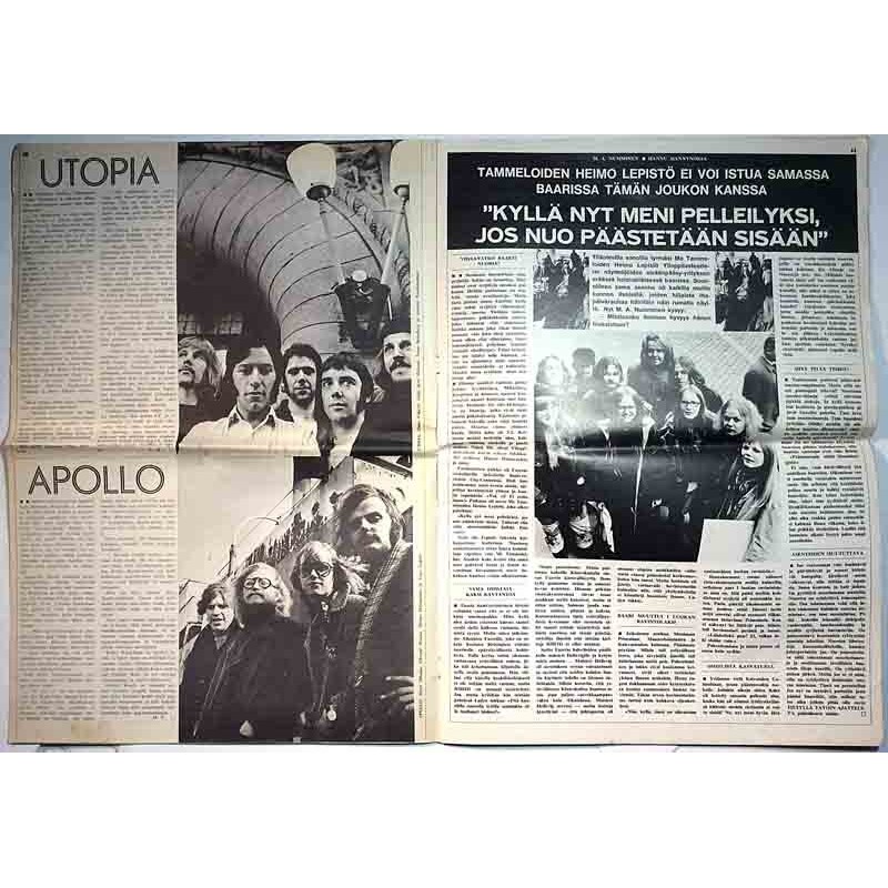 Intro 1969 19 ilmestynyt 15.10.1969 Intro kävi kylässä poppareiden kotona used magazine