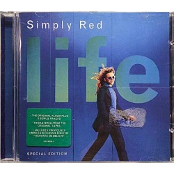 Simply Red: Life +5 bonus tracks  kansi EX levy EX Käytetty CD