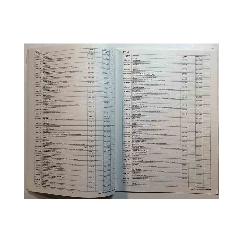 ECM Printed matter, year 1992