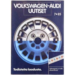 Volkswagen-Audi Uutiset 1985 7 Todisteita laadusta Painotuote