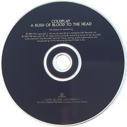 Coldplay: A Rush Of Blood To Head  kansi Ei kuvakantta levy EX kanneton CD