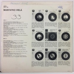 ERI ESITTÄJIÄ :  MUISTATKO VIELÄ  1968 SF 60L SÄVEL  kansi  G+ levy  G+