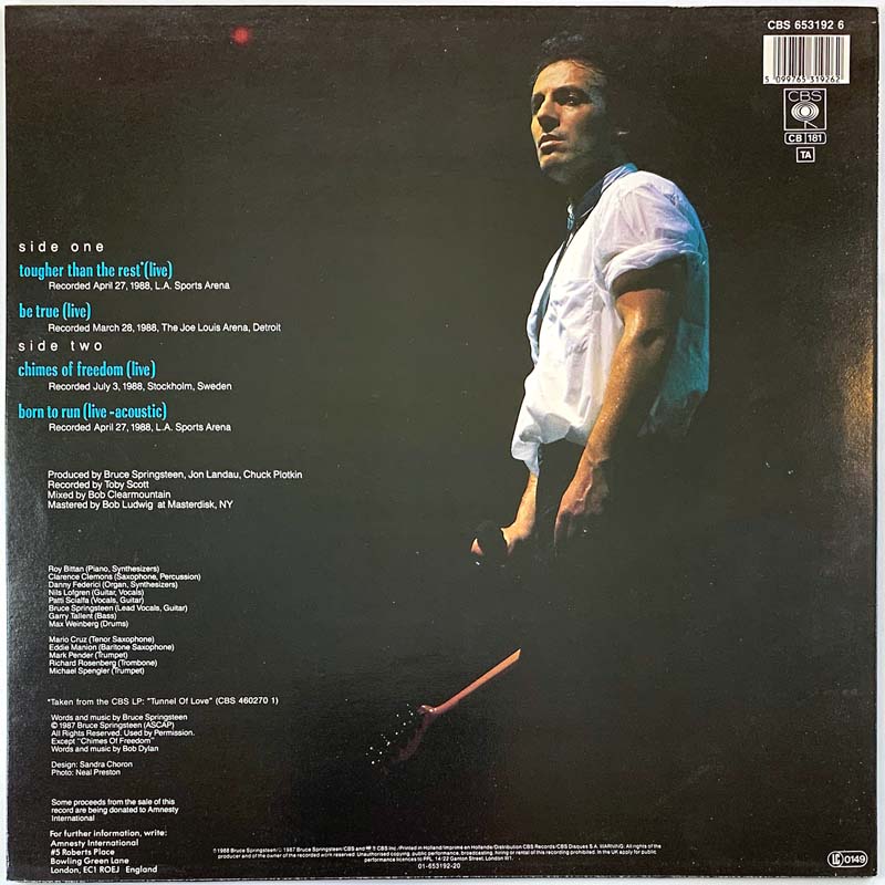 Springsteen Bruce Chimes of freedom 12inch maxi LP