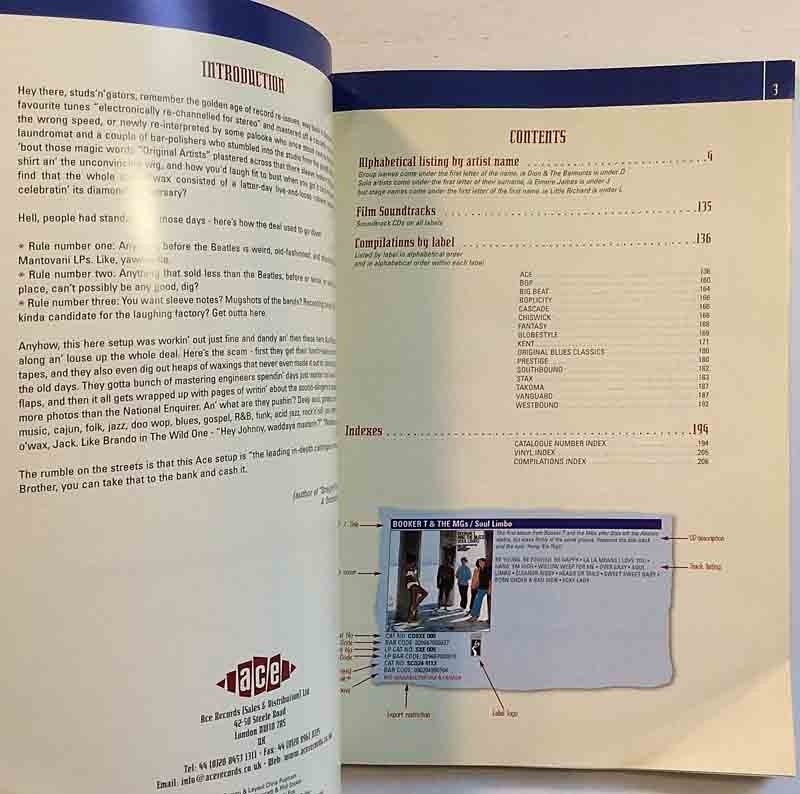 Ace Catalogue 2003 Printed matter, year 2003